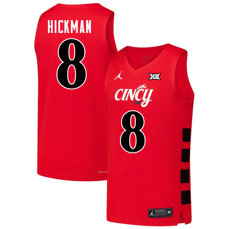 Connor Hickman Cincinnati Jersey,Cincinnati Bearcats #8 Connor Hickman Basketball Jersey Youth-Red